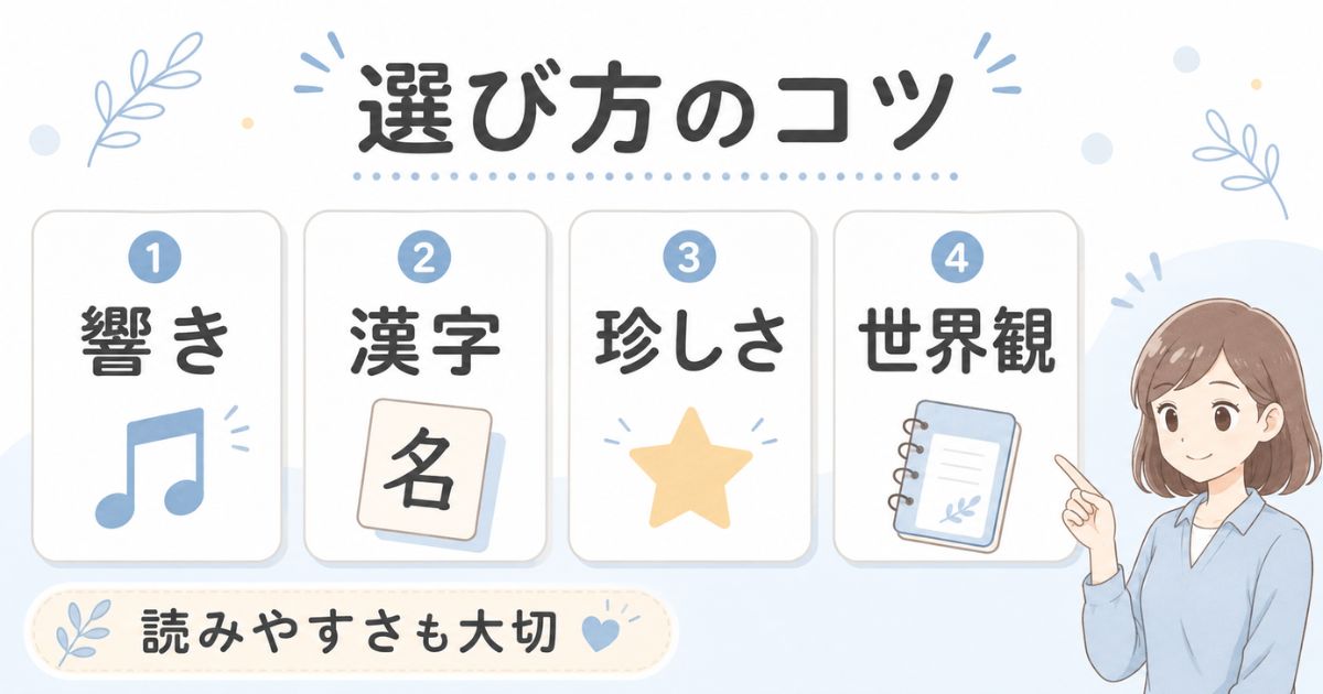 かっこいい苗字を響き・漢字・珍しさ・世界観で選ぶポイント