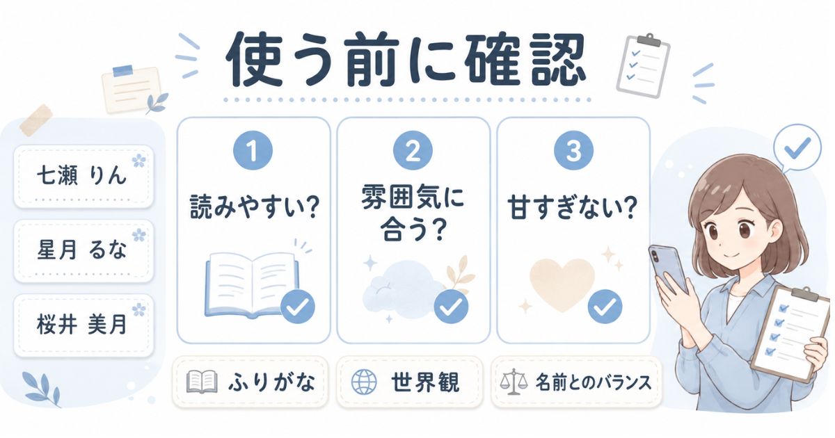 可愛い苗字を一文字・二文字・三文字・四文字に分類した一覧