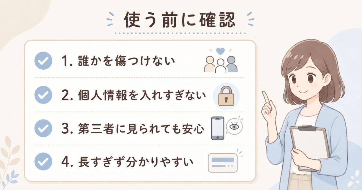 LINEグループ名を使う前に確認したい安全性と分かりやすさのチェック項目