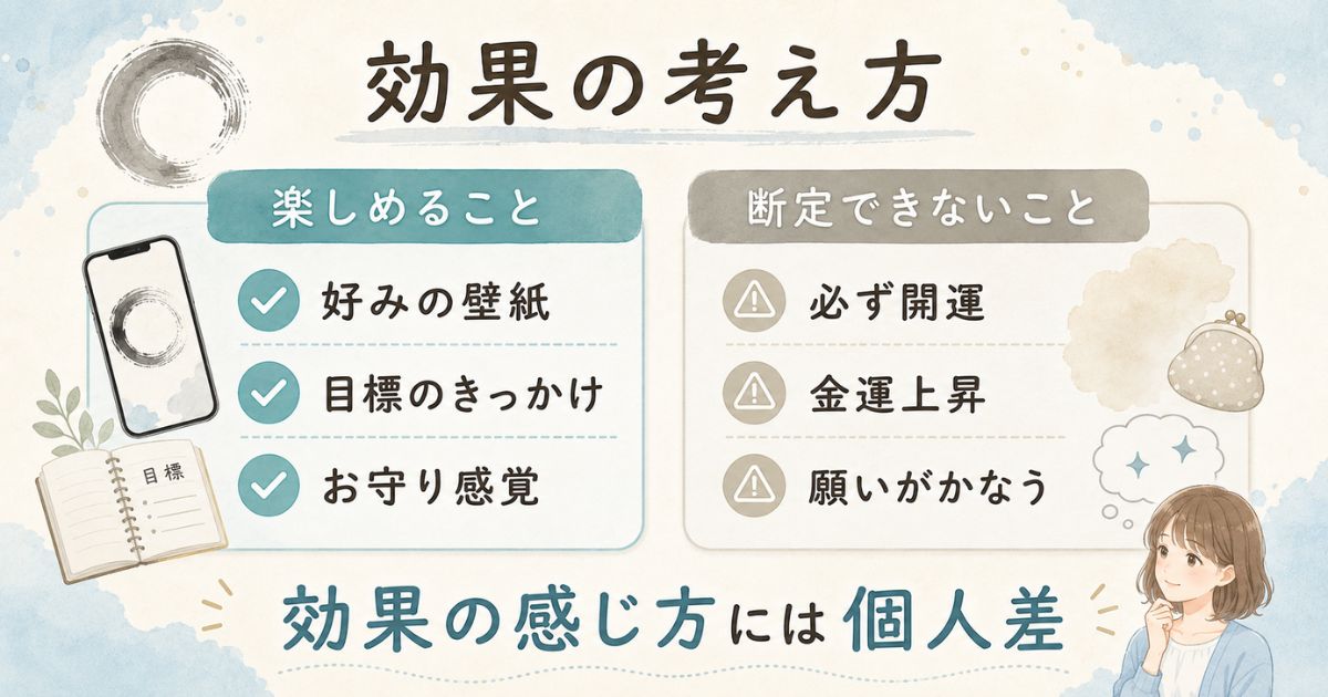 そしじの待ち受けで楽しめることと断定できない効果の比較